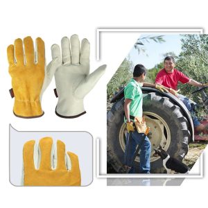 Leather Work Gloves Safety Wear