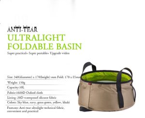 10L Collapsible Bucket Folding Water Bag