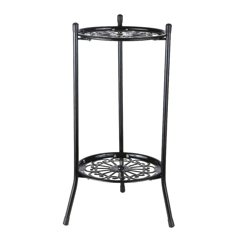 2 Pots Metal Floor Plant Stand - Image 4