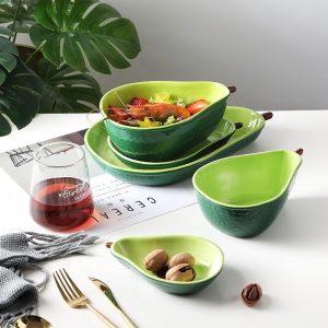 Ceramic Avocado Plate Eco-Friendly Dinnerware