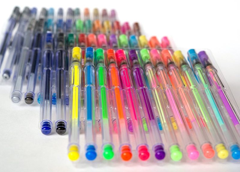 48 pcs Metallic Pastel Neon Glitter Gel Pens - Image 4