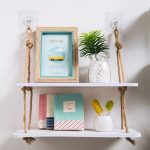 Hanging Rope Shelf Decorative Rack