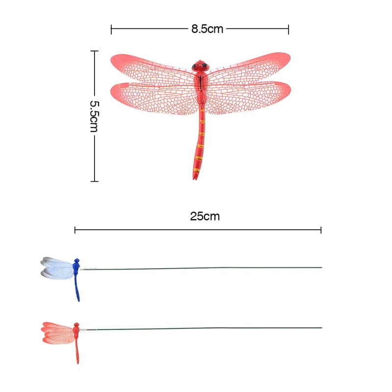 3D Dragonfly Garden Stakes (10pcs) - Image 2