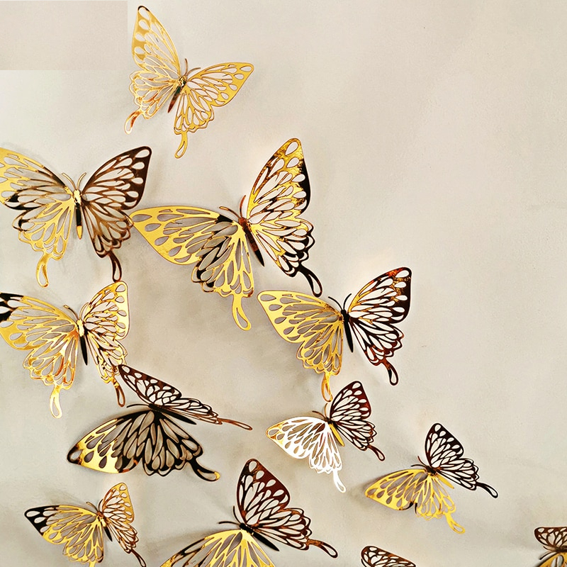 Butterfly 3D Wall Decors Wall Stickers (12Pcs) - Image 6