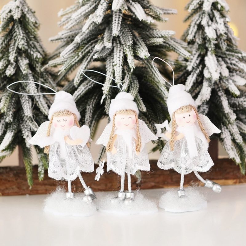 Angel Christmas Ornaments with Glitter Wings - Image 5