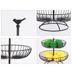 3 Tier Fruit Basket Metal Stand