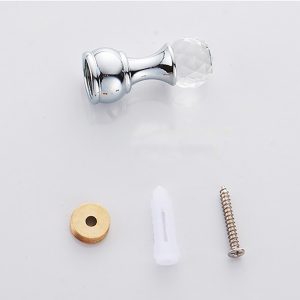 Decorative Wall Hooks Crystal Design (5 PCS)