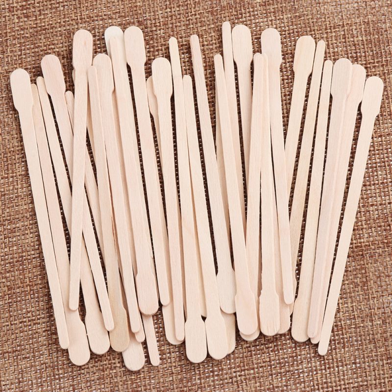 Disposable Wooden Wax Sticks (100pcs) - Image 6