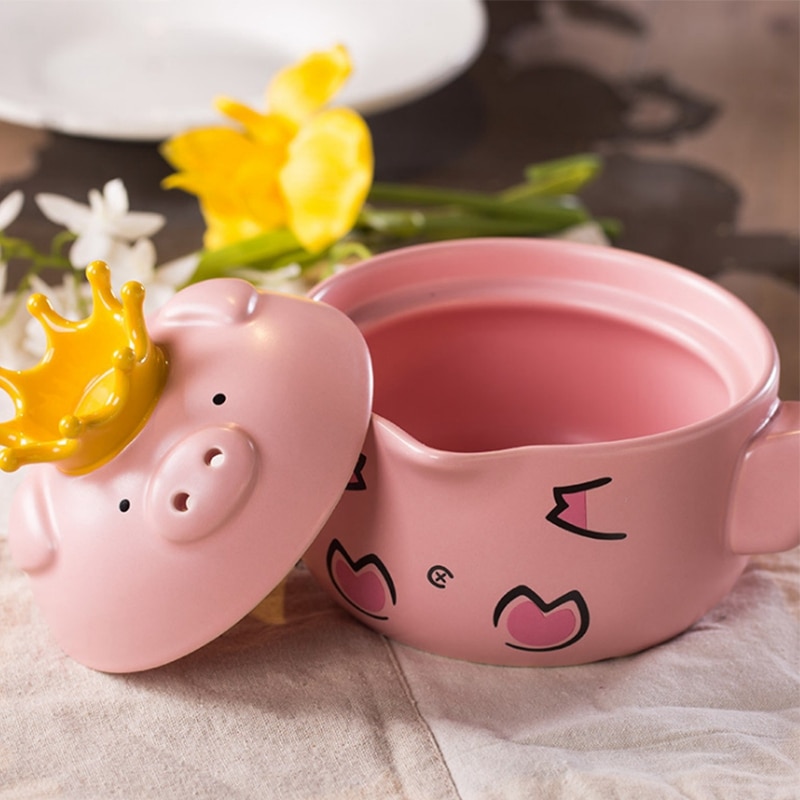 Ceramic Cooking Pot with Cover - Image 3