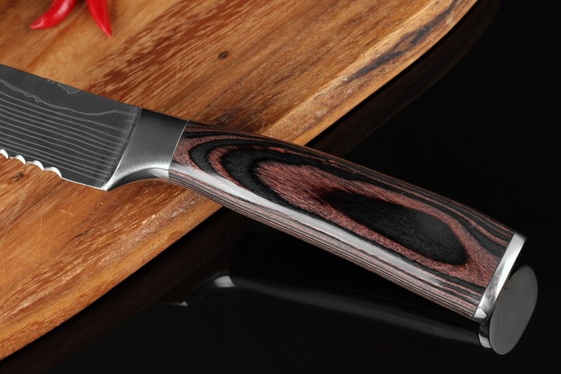 Bread Knife Stainless Serrated Blade - Image 2