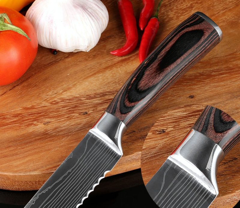 Bread Knife Stainless Serrated Blade - Image 3
