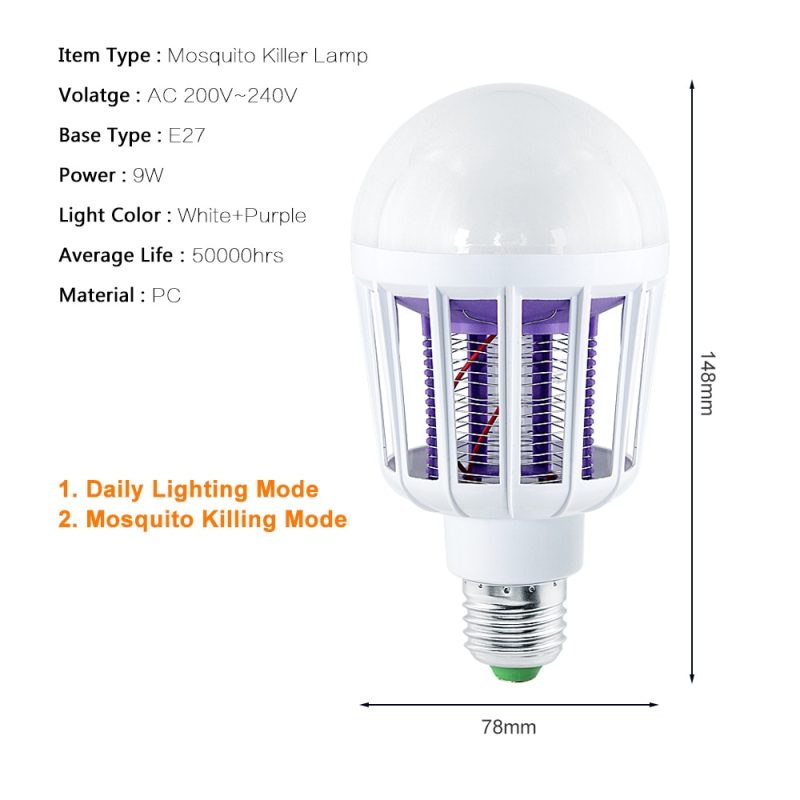 Bug Zapper Light Bulb Bug Killer - Image 2