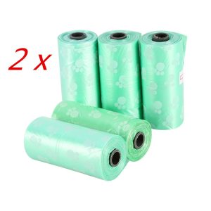 Biodegradable Dog Poop Bags Printed (10Rolls/150 pieces)