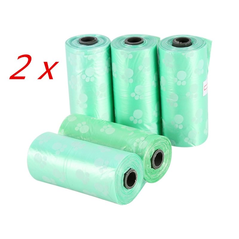 Biodegradable Dog Poop Bags Printed (10Rolls/150 pieces)