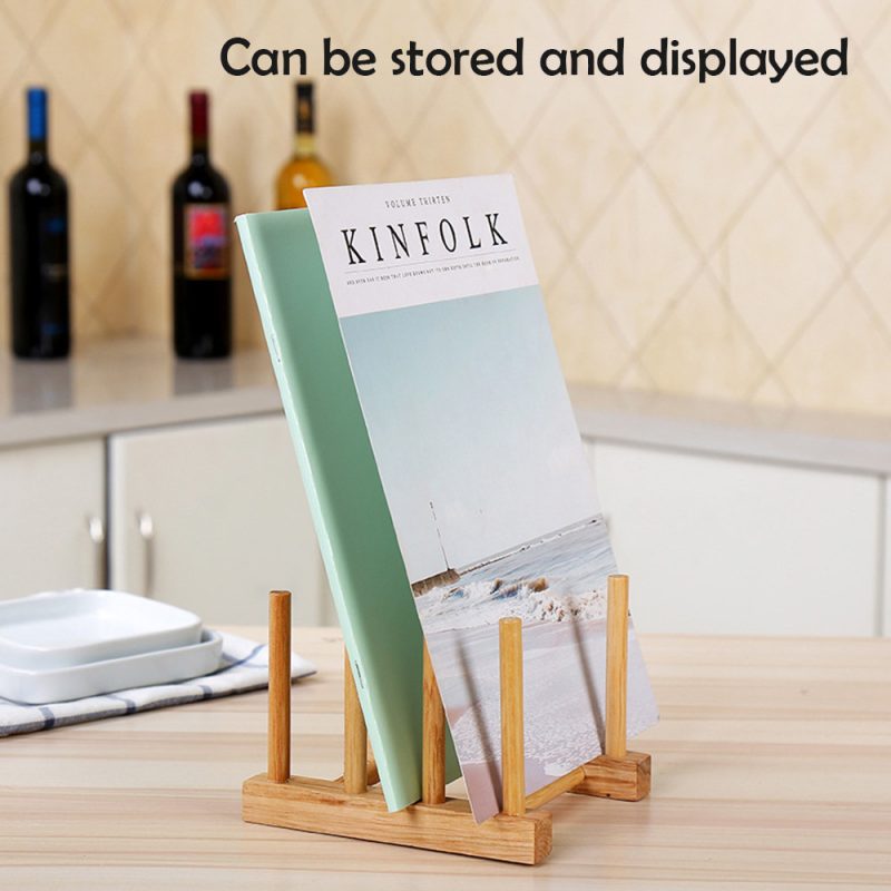 Bamboo Dish Rack Plate Drainer - Image 5