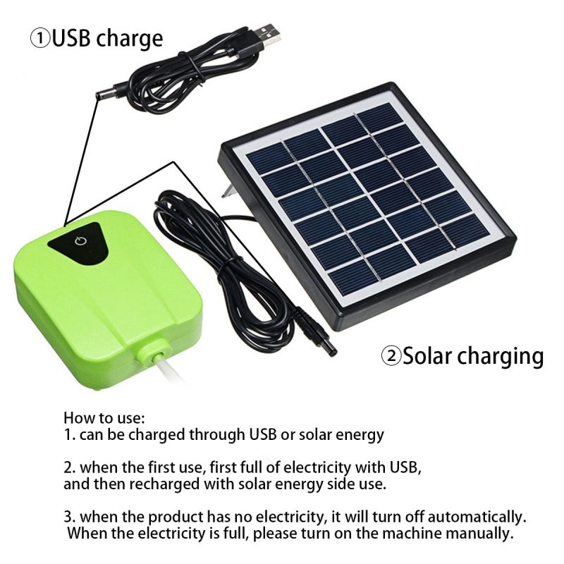 Aquarium Air Pump Solar Oxygenator - Image 2