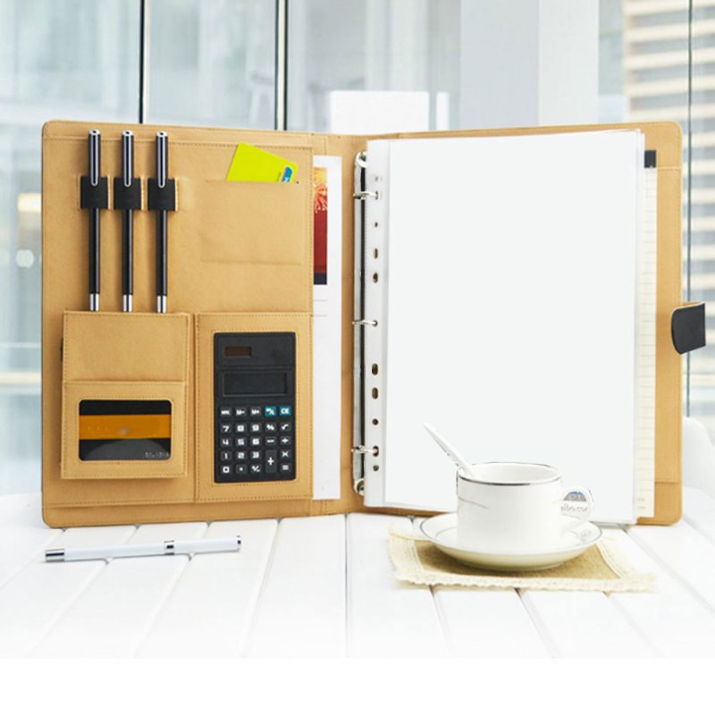 3 Ring Binder Folder with Calculator - Image 4
