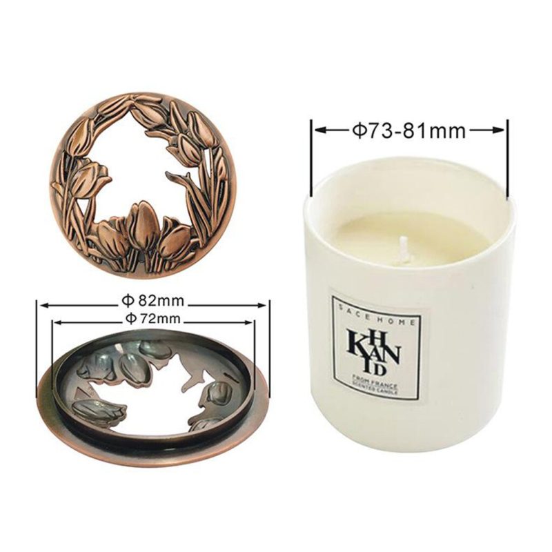 Candle Topper Metal Jar Candle Lid - Image 2