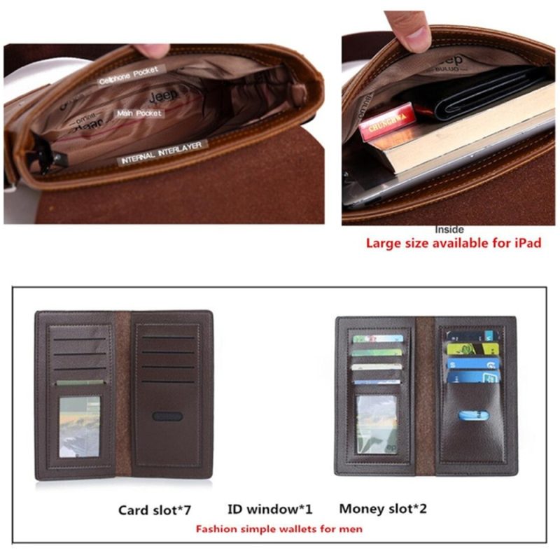 Business Leather Crossbody Bag - Image 2