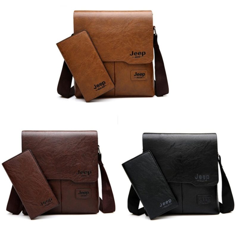 Business Leather Crossbody Bag - Image 3