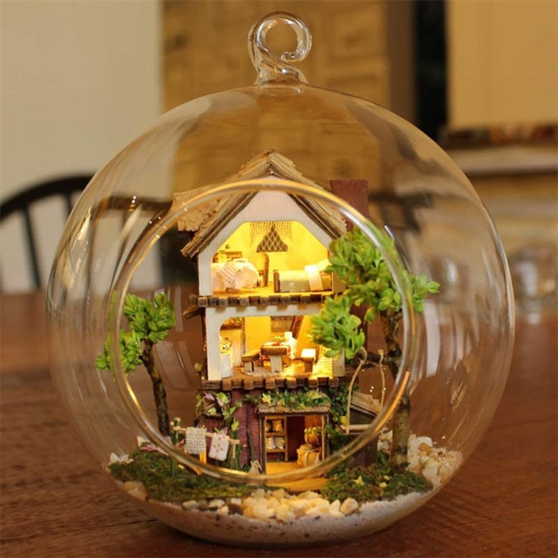 Clear Hanging Air Plant Vase - Image 2