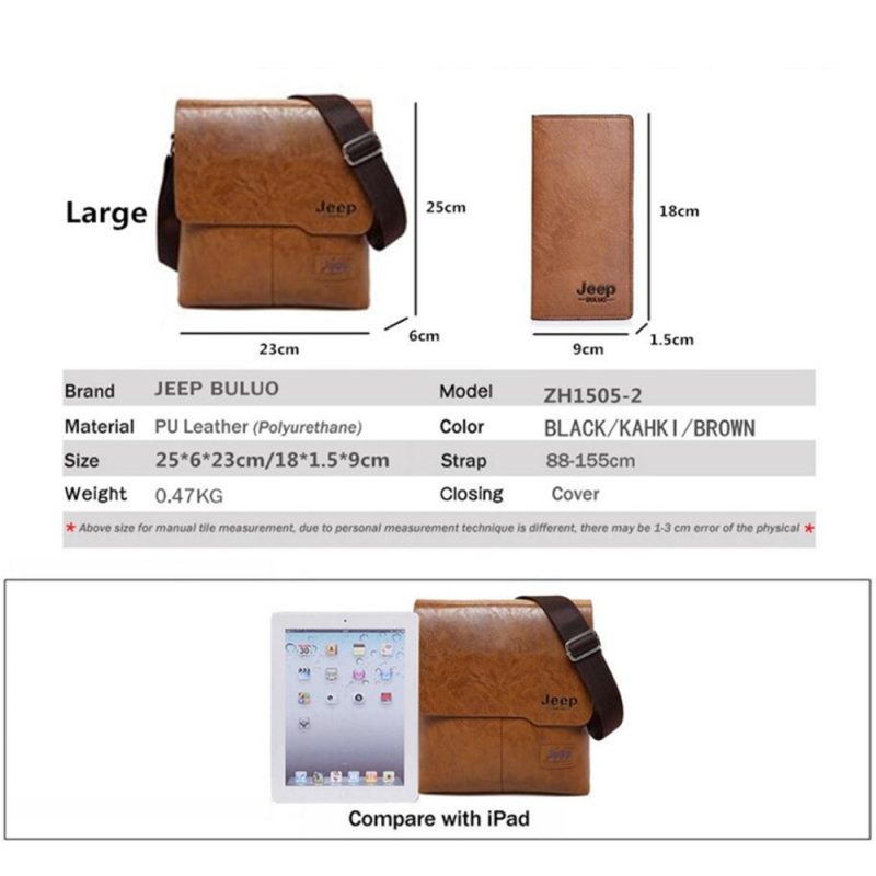 Business Leather Crossbody Bag - Image 4