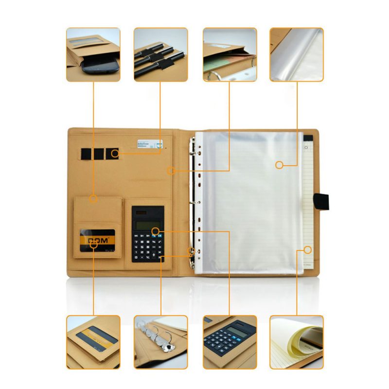 3 Ring Binder Folder with Calculator - Image 3