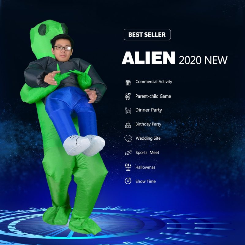 Alien Abduction Costume Inflatable Suit - Image 3