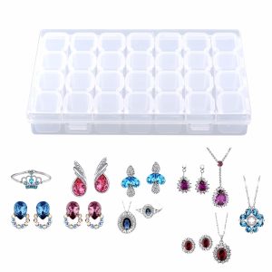 28 Slots Medicine Box Jewelry Organizer
