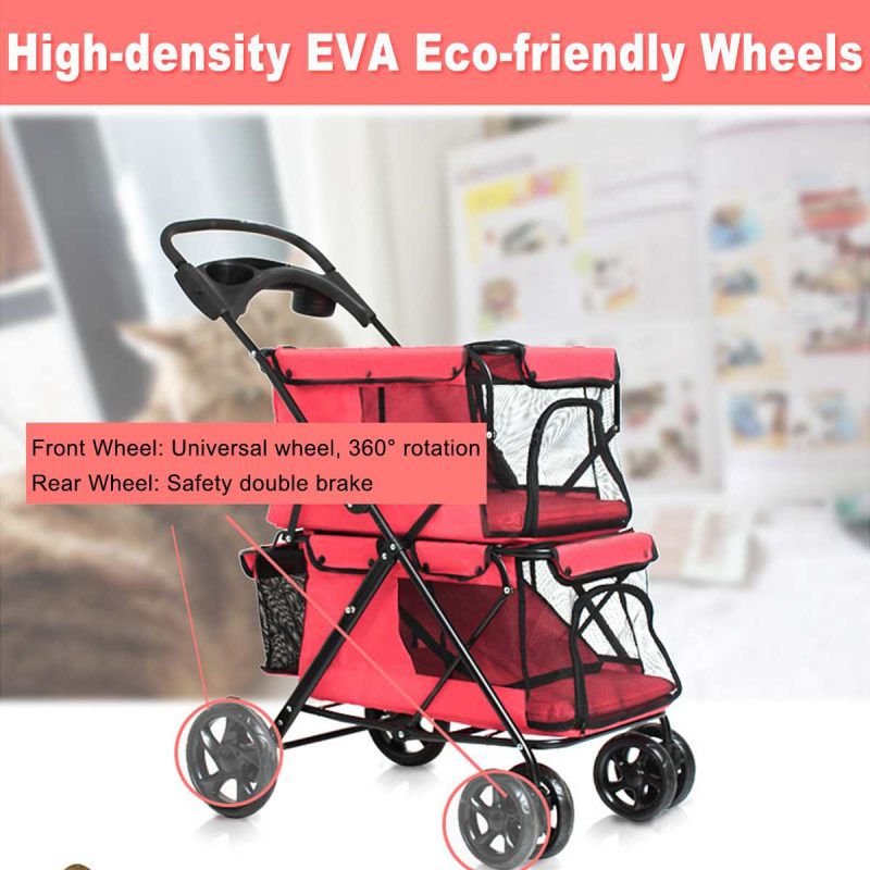 Dog Stroller Double Cart Cage - Image 3