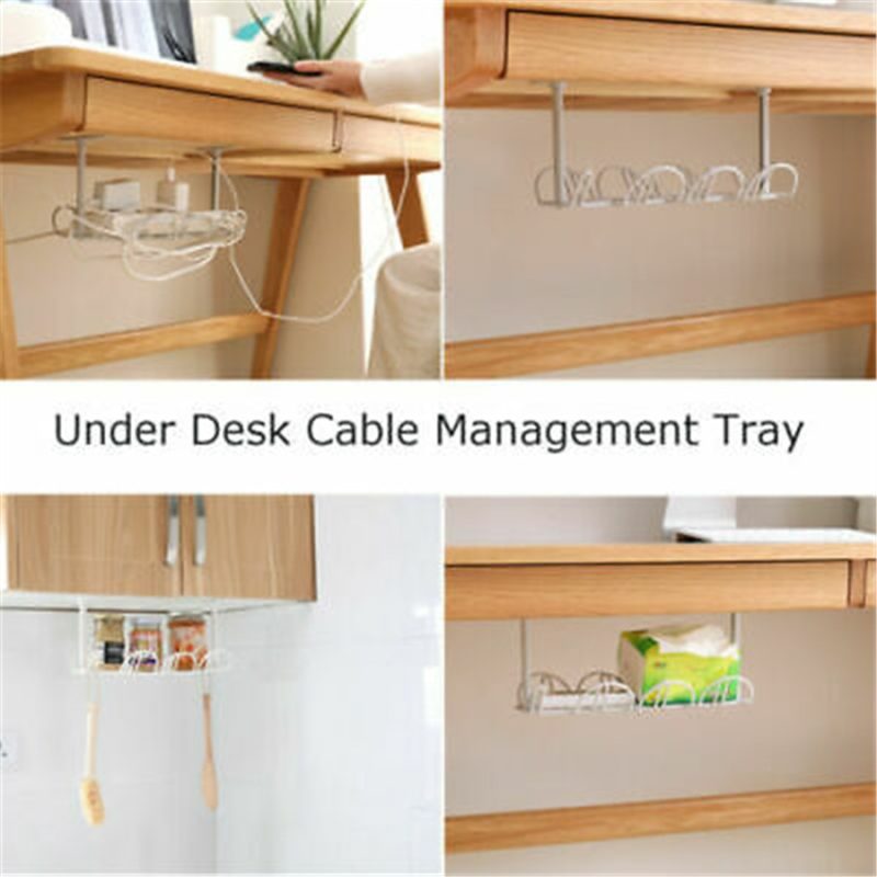 Desk Cable Manager Cord Rack Shelf - Image 3