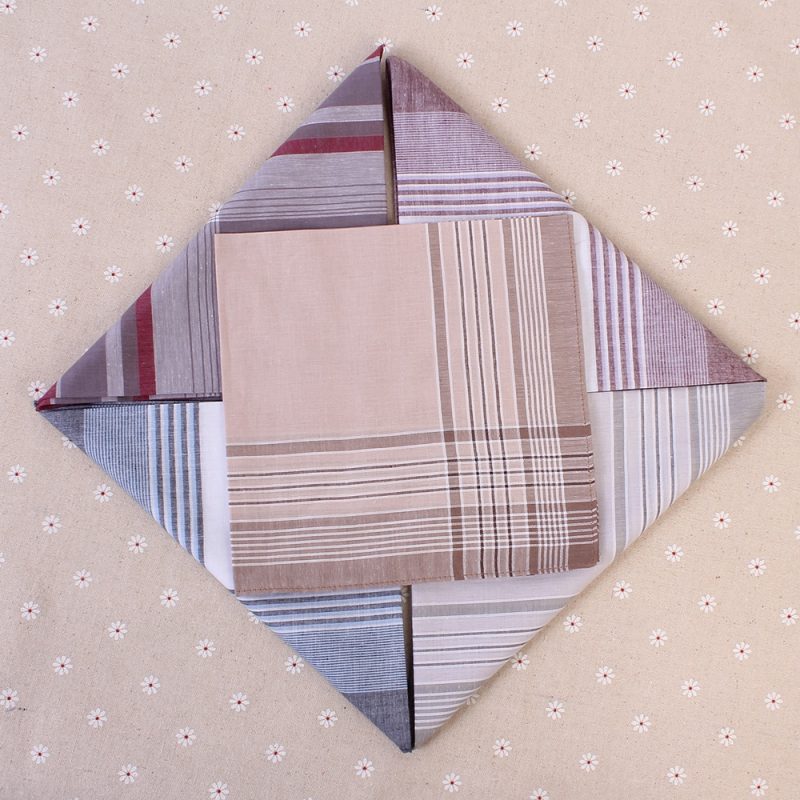 Mens Handkerchief Plaid Design (Set of 5) - Image 4