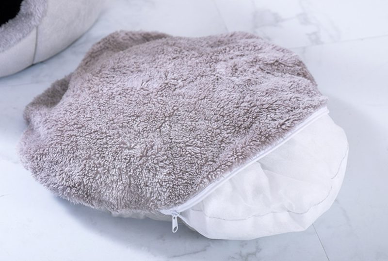 Covered Cat Bed With Inside Cushion - Image 2