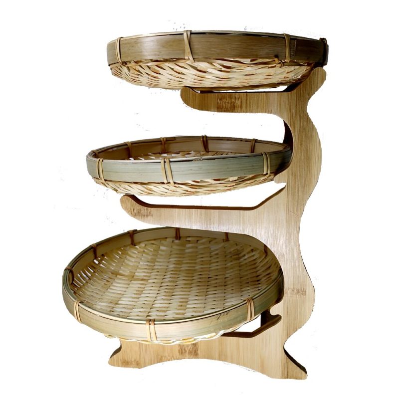 3 Tier Plate with Stand Display Plates - Image 2