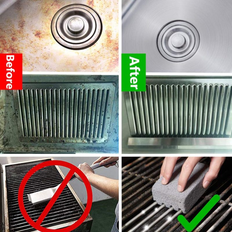 BBQ Grill Cleaner Scrubbing Stone (2 pcs) - Image 3