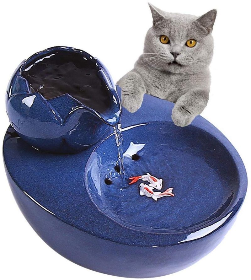Ceramic Cat Water Fountain Automatic Device - Image 6