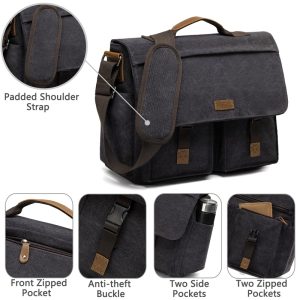 Canvas Messenger Bag for Men