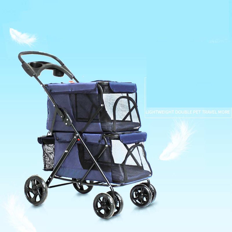Dog Stroller Double Cart Cage - Image 6
