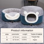 Cat Igloo Bed Pet Sleeping Kennel