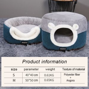 Cat Igloo Bed Pet Sleeping Kennel
