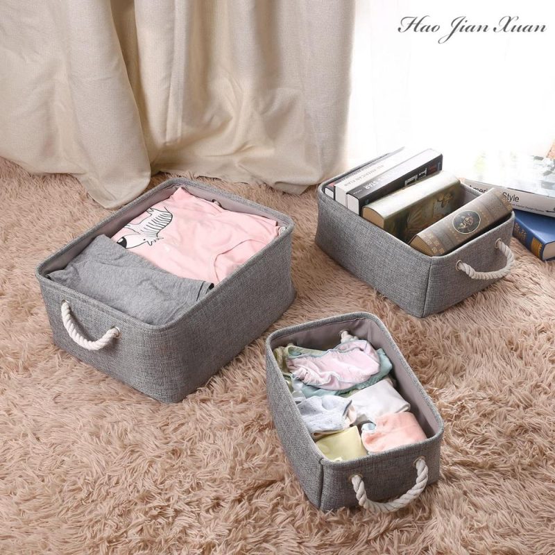 Cloth Storage Basket Linen Box - Image 3