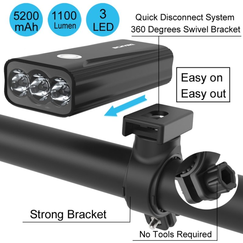 Bicycle Headlight Rechargeable Light - Image 4