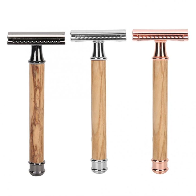 Close-Fitting Manual Wooden Razor - Image 3