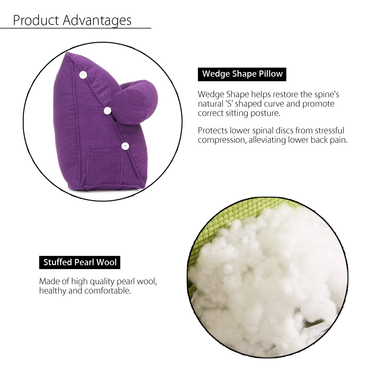 Backrest Pillow Triangular Sofa Cushion - Image 2