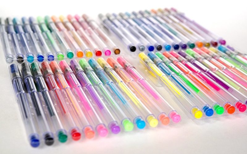 48 pcs Metallic Pastel Neon Glitter Gel Pens - Image 5
