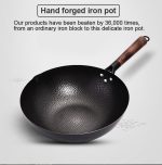 Cast Iron Wok Non-Coated Cookware