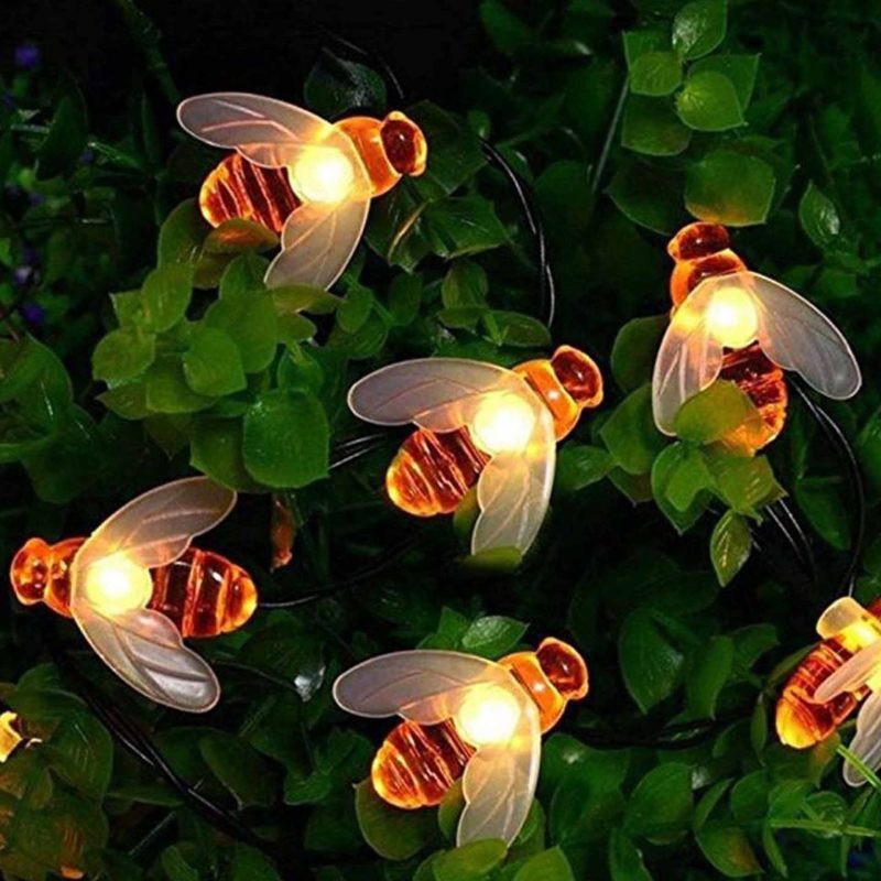 Bee Solar Lights Outdoor Decor - Image 2