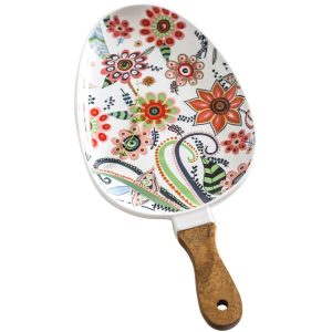 Ceramic Dinner Plate with Handle