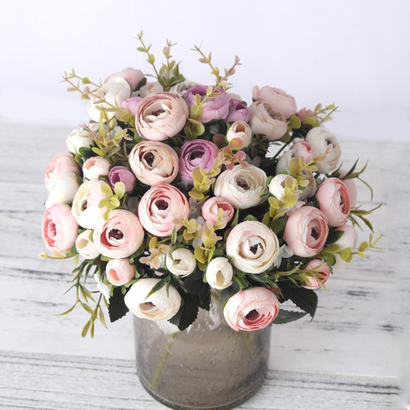 Artificial Flower Bouquet Silk Flowers - Image 3