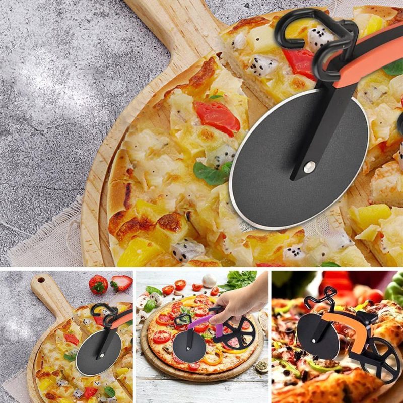 Bike Pizza Cutter Stainless Cutting Tool - Image 4